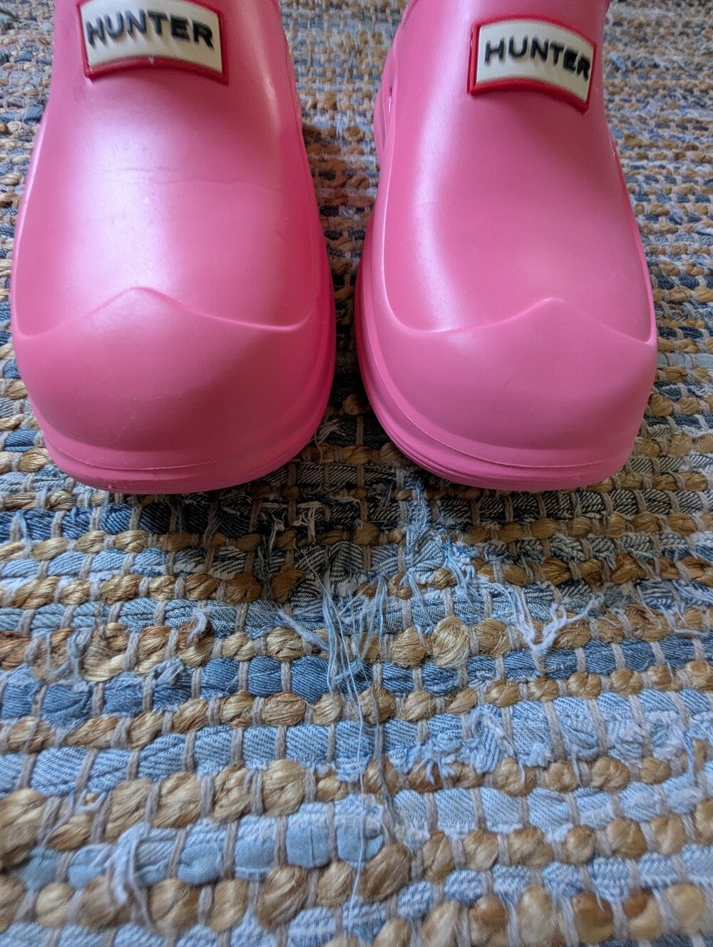 Hunter In Out Bloom Algae Foam Clogs 9 Pink Slip On Mules Barbiecore Maximilist - Picture 8 of 10
